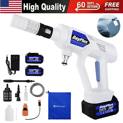 Wireless High Pressure Car Washer Gun Electirc Washing Machine & Charger Battery • $49.40