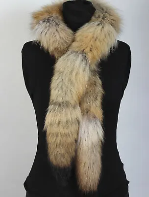 2002 Beautiful Fur Boa Made From Real Canadian Coyotes Furs Genuine Natural • $135