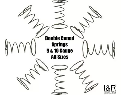 £2.40 • Buy Upholstery Double Cone Springs 9 10 Gauge DIY Sofa Settee Chair Repair Any Size