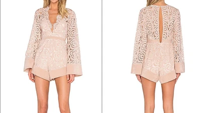 $75 • Buy ALICE MCCALL Blush Lace One And Only Playsuit Size 6 Worn Once RRP $379.00
