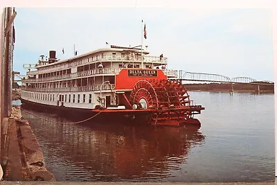 Ohio OH Cincinnati Delta Queen Muscatine Iowa Steamboat Postcard Old Vintage PC • $0.50