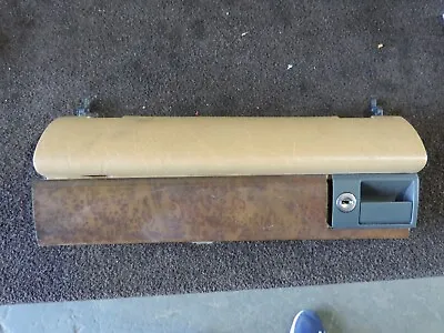 1986-89 Mercedes 560sec Dash Passenger Glove Box Storage Compartment Tan Wood • $158.46