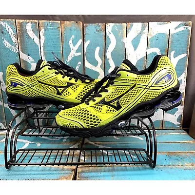 Mizuno Wave Creation 13 Running Shoes Rare Yellow/Black Colorway Mens 9.5 • $79.99