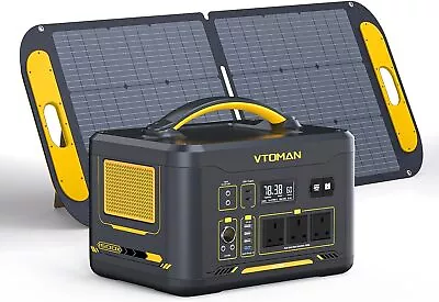 VTOMAN Portable Power Station LiFePO4 Battery Solar Generator With 230V For Home • £139.99