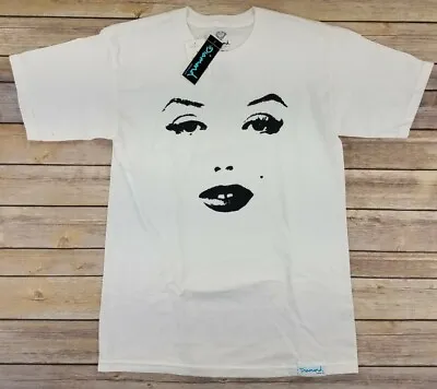 Diamond Marilyn Monroe T-shirt That Look Short Sleeves Graphic S White NEW B18 • $22.77