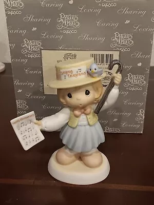 Precious Moments Figurine 25 Anniversary Happy 804444 Girl Figurine NIB 2002 • $30