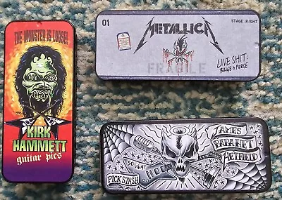 Metallica Master Pick Lot Vintage Load  Rare No Slipknot Mudvayne Megadeth Tin • $25