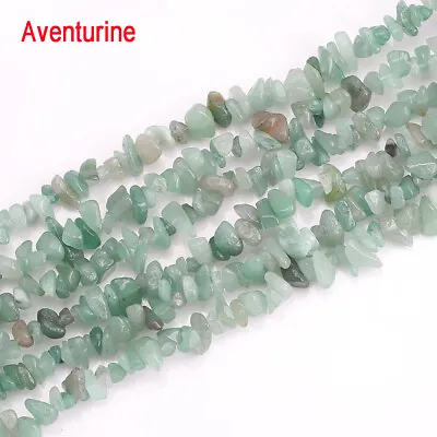 $2.99 • Buy Freeform Natural Gemstone Chips Beads For Jewelry Making 34  Bulk 5-8mm