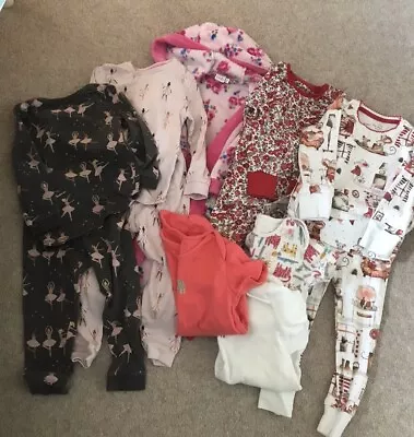 Bundle Of Baby Girls Nightwear Pyjamas Vests Dressing Gown 18-24 Months • £3.50