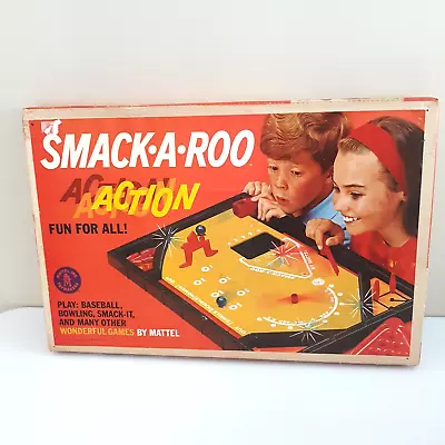 Sealed 1964 Smack A Roo Action Game Vintage Baseball Bowling 1960s Mattel • $59.95