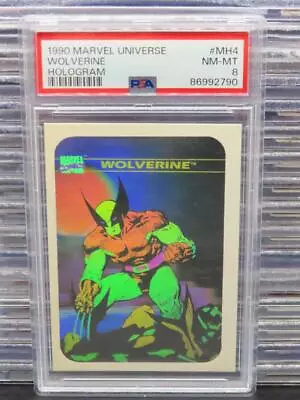 1990 Impel Marvel Universe Wolverine Hologram #MH4 PSA 8 NM-MT • $15.50