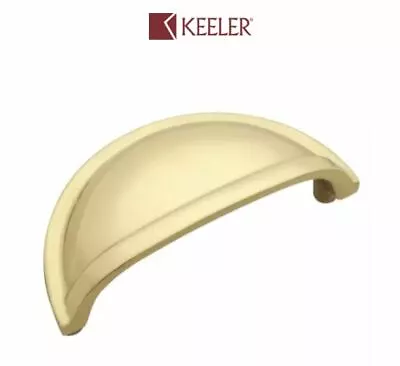 $36.70 • Buy 5 PACK Belwith Keeler Power & Beauty K43 Solid Satin Brass 3 Cc Cabinet Cup Pull
