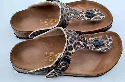 £38.99 • Buy Birkenstock Papillio Animal Print Gizeh Thong Sandals - Uk 4.5, Eur 37 Regular