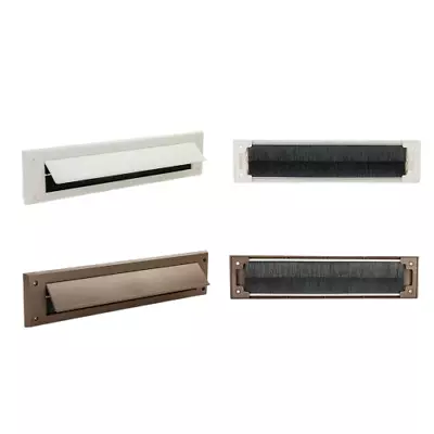 Internal Letter Plate Brush Draught Excluder Seal Letter Box Cover Tidy W/ Flap • £8.79