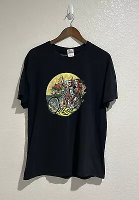 White Mountain Bike Rally 2012 T-Shirt Adult Size Large Black Biker Tee Mens • $15.99