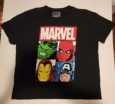 £17.60 • Buy Marvel Mens T-Shirt Spiderman, Hulk, Captain America Size 5XL