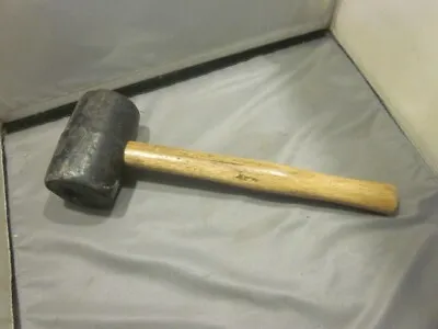 Vintage 20 Oz Rubber Mallet/Hammer With Wood Handle 12  LONG • $9.99