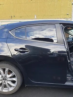 Mazda 3 MK3 BM 2014 - 2018 OSR Driver Side Rear Complete Door Black 41W • $249