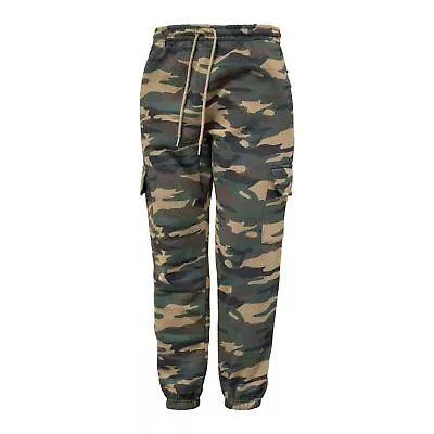 Mens Cargo Combat Camouflage Jogging Bottoms Army Tracksuit Joggers Pants (2200) • £17.99