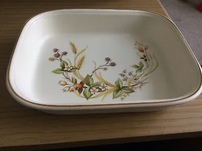 10.5 Inch Marks And Spencer Roasting Dish In Harvest Pattern • £10