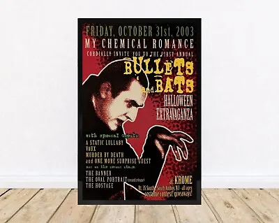 MY CHEMICAL ROMANCE 11x17 CONCERT POSTER/PRINT 2003 BULLETS AND BATS TOUR FLIER • $19.99