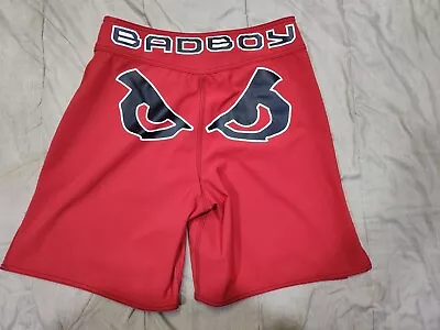 Bad Boy Pro Series Men’s Sz 32 Fight MMA Grappling UFC Training Shorts Red • $24.99