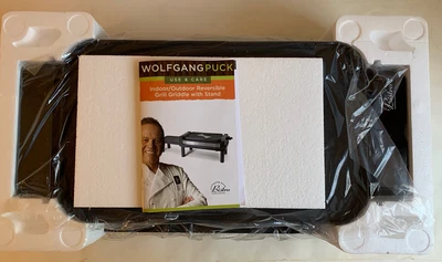 $189.99 • Buy NEW! Wolfgang Puck Indoor/Outdoor Reversible Electric Grill With Stand BRGG1100