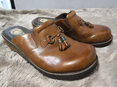 VTG Earth Spirit Clogs Women's Pinewood II -Brown 2000 Comfort Wood Wedge Sz 7.5 • $24.99