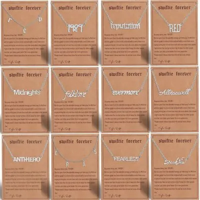 Fashion Stainless Steel Number Letter Pendant Necklace Women Men Jewelry Gift • $1.90