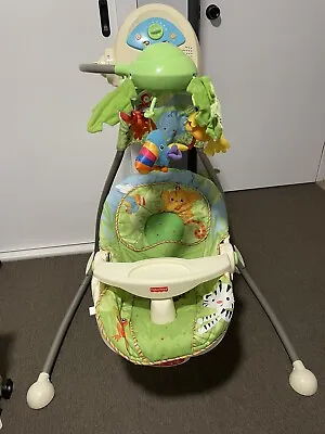 Fisher Price Rainforest Cradle Swing (Swings Side/side Or Front/back) • $90