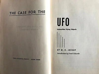 The Case For The UFO By M.K. Jessup (1955 Hardcover) Vintage • $44.95