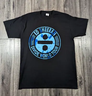 Ed Sheeran Divide World Tour Black T-Shirt Size M Unisex • £8.99