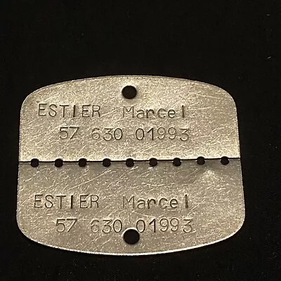 Original French Dog Tags Indochina Algerian War 1950-1960s • $58