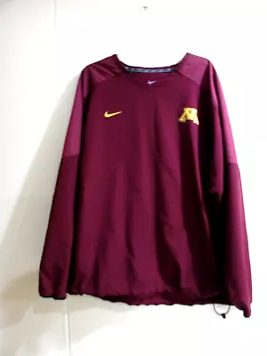 Nike Minnesota Golden Gophers Pullover Windbreaker Shirt Mens Size XL • $9.99