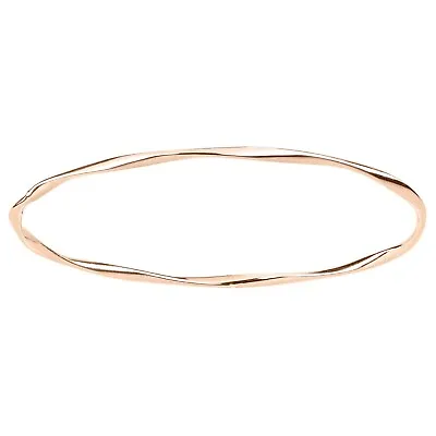 9ct Rose Gold Bangle 7cm Diameter Closed Design Approx. Weight: 1.8gr By Citerna • £110.46