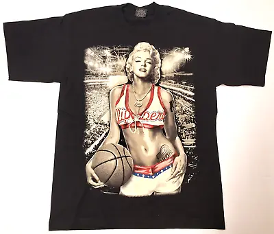 Marilyn Monroe T-shirt Tattoo Art Urban Streetwear Tee Men's XL Black New • $21.55