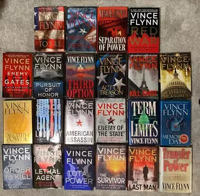 Lot 22 Mitch Rapp 1-21 + Term Limits Vince Flynn Hardcover VERY GOOD COND! • $129.99