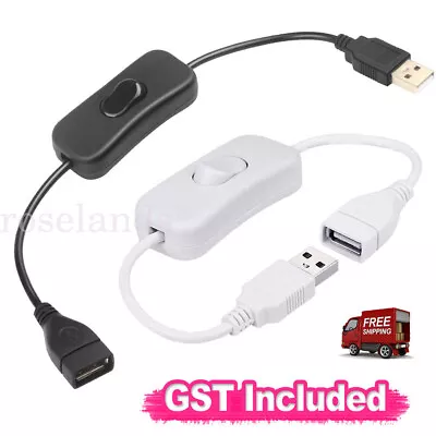 $6.23 • Buy USB Male To Female Extension Cable With ON/OFF Switch Toggle Power Control AU