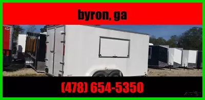 2022 Freedom Trailers 7X16 White Concession Trailer Vending Food Truck New • $7595