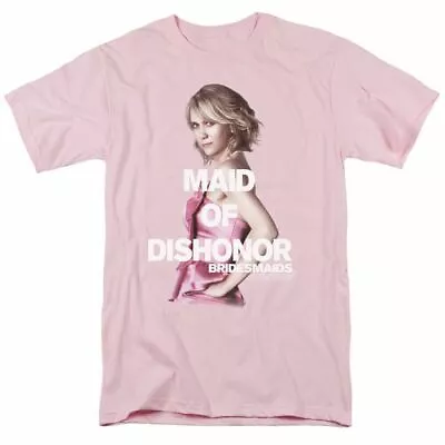 Bridesmaids Maid Of Dishonor T Shirt Mens Licensed Wedding Movie Tee Light Pink • $17.49