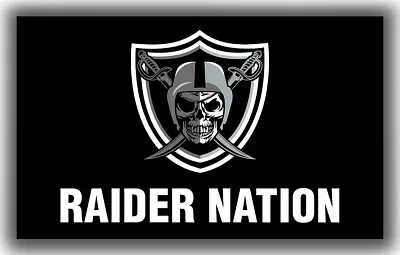 Las Vegas Raiders Memorable Football Flag 90x150cm 3x5ft RAIDERS Best Banner • $14.95