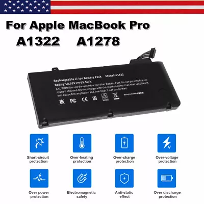 A1322 Battery For MacBook Pro 13 A1278 Mid 2009 2010 2011 2012 661-5229 /Charger • $17.85