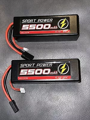 NILLDOW 5500mAh 11.1V LiPo Battery - Pack Of 2 • $50