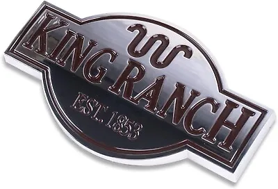 1X King Ranch Emblems Badges Side Rear Tailgate Nameplate For F250 350 Chrome • $12.03