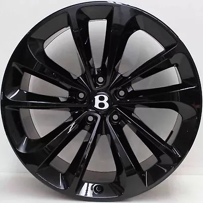 21 In GENUINE BENTLEY BENTAYGA 2021 MODEL ALLOY WHEELS IN BLACK • $2499