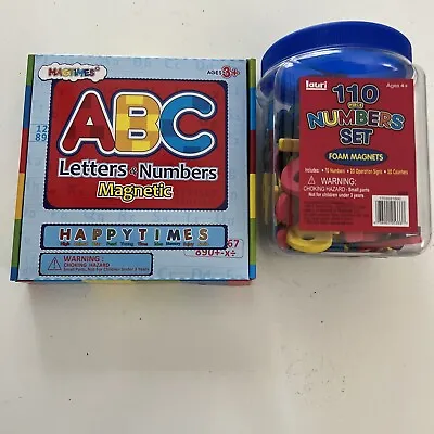 ABC Magnetic Letters & Numbers 110 Foam Magnetic Numbers • $19.95