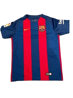 Nike FC Barcelona 2016 Soccer T-Shirt Youth Size M Excellent Condition • $35