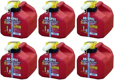 1415 1-1/4-Gallon Poly Gas Can (CARB Compliant)  6 Pack • $155.99