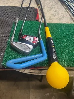 Lot Of 4 Golf Trainers-sklz-medicus-impact Slot Trainer-assist -good Grips • $99