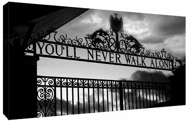 £21.99 • Buy LIVERPOOL ANFIELD YOU'LL NEVER WALK ALONE Wall Covering 30x20 Inch Canvas Framed